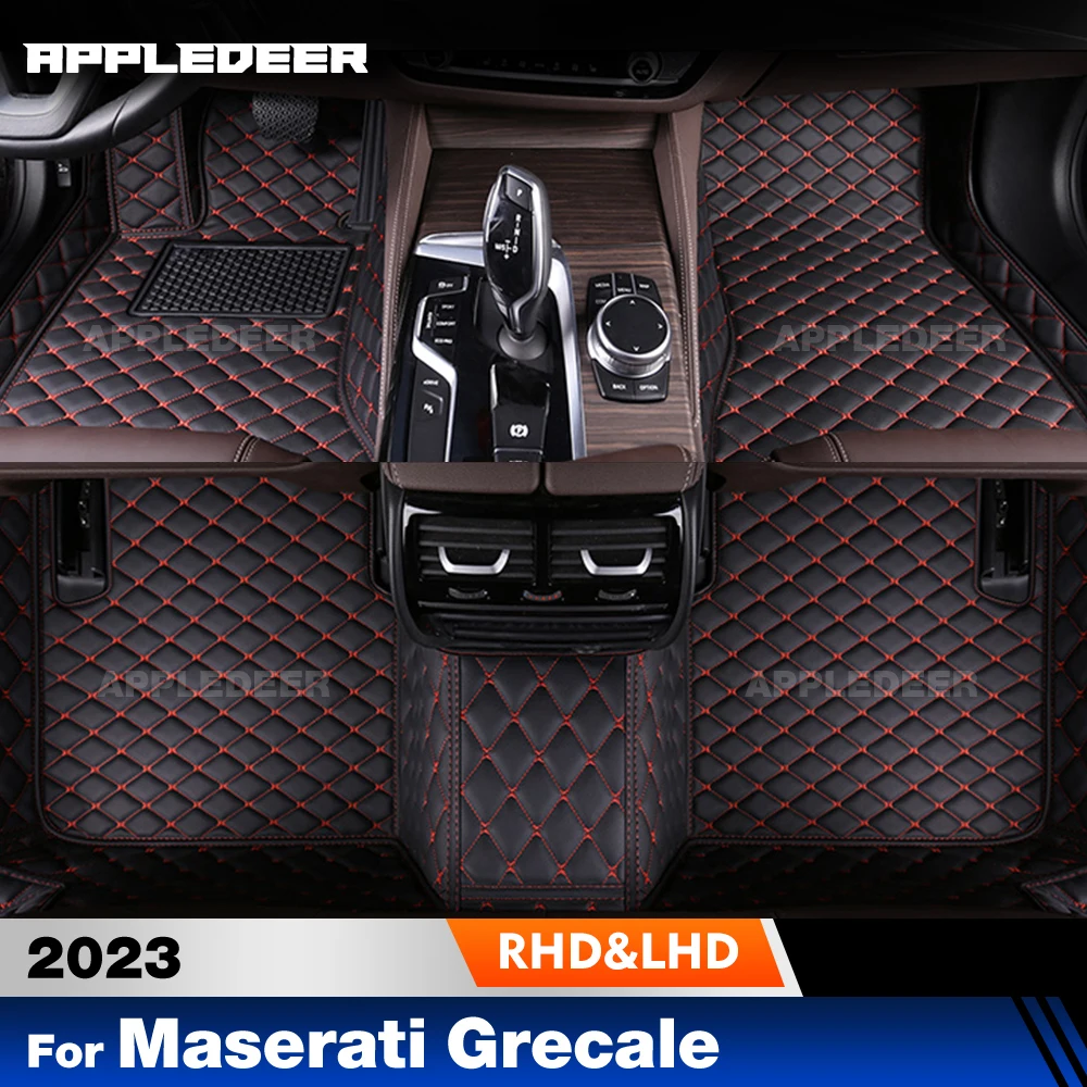 

Custom Car Floor Mats For Maserati Grecale 2023 Automobile Carpet Cover Interior Details Accessories Protective Pad Parts