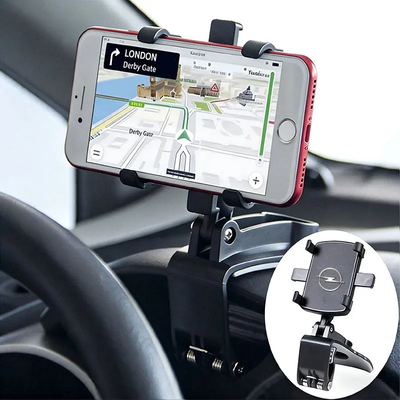 Car Phone Holder Clip Dashboard Mount Adjustable For Opel Corsa Astra Insignia Vectra Zafira Meriva Mokka Grandland Vivaro Monza