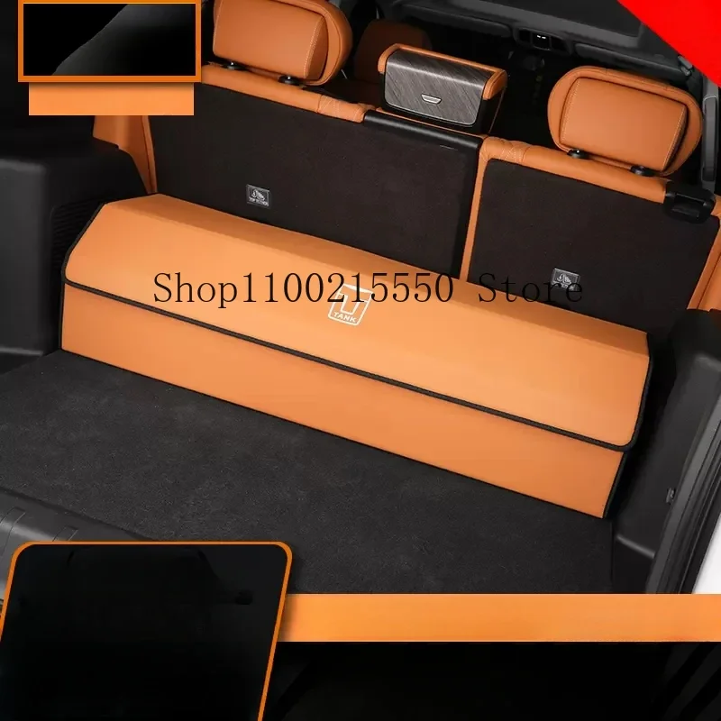 

Car Folding Storage Box Off-road Leather Trunk Storage Box Interior Decoration Modification Fit For Tank 500 Hi4-T 2023 2024