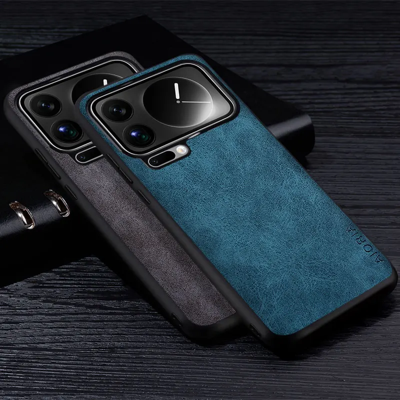 Premium-PU-Leder-Handyhülle für Xiaomi 17 Pro Max, kratzfeste, einfarbige Abdeckung für Xiaomi 17 Pro Max Cape Funda