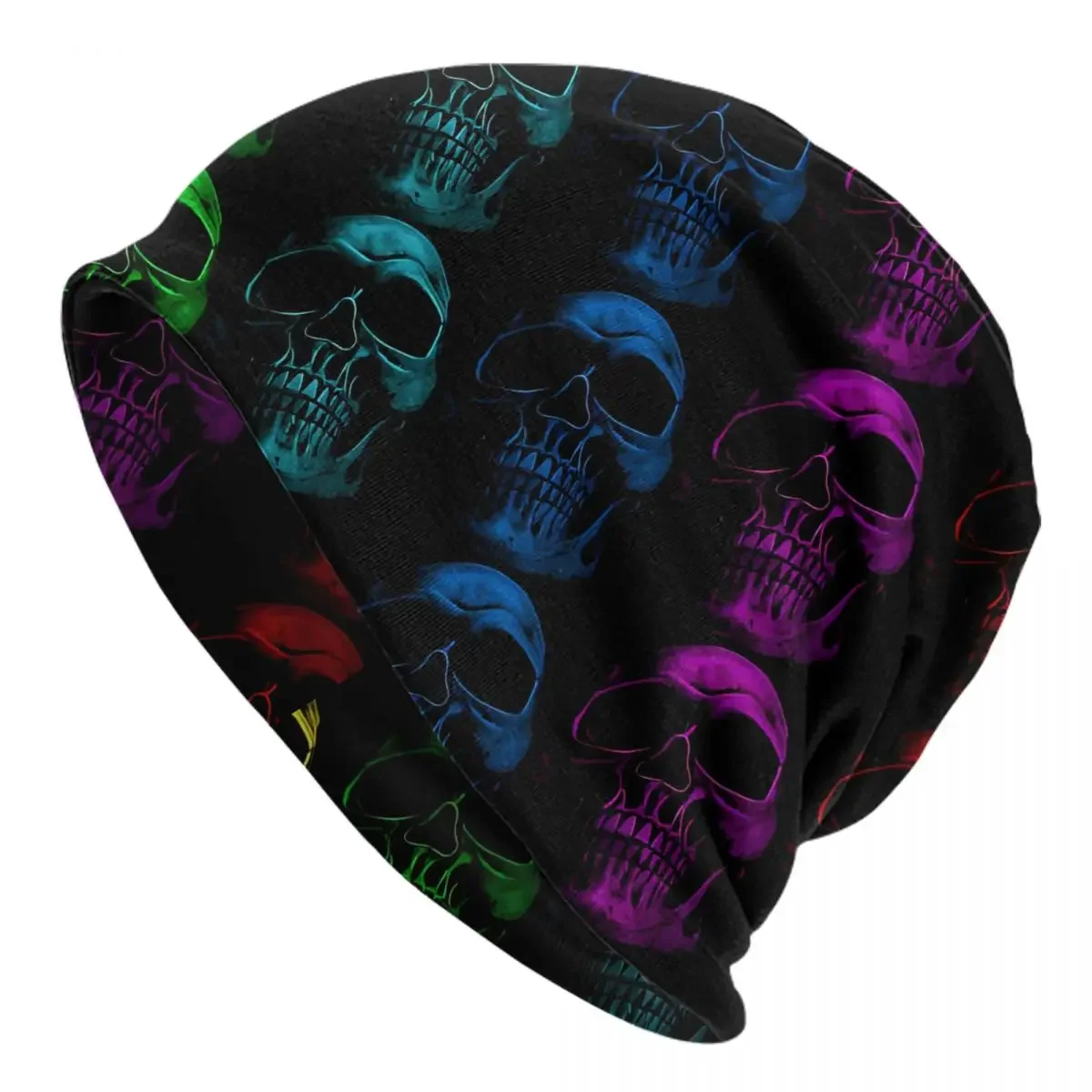 Grunge Skulls Autumn Spring Hats Skulls Galore Thin Hat Bonnet Special Skullies Beanies Caps Men Women's Earmuffs