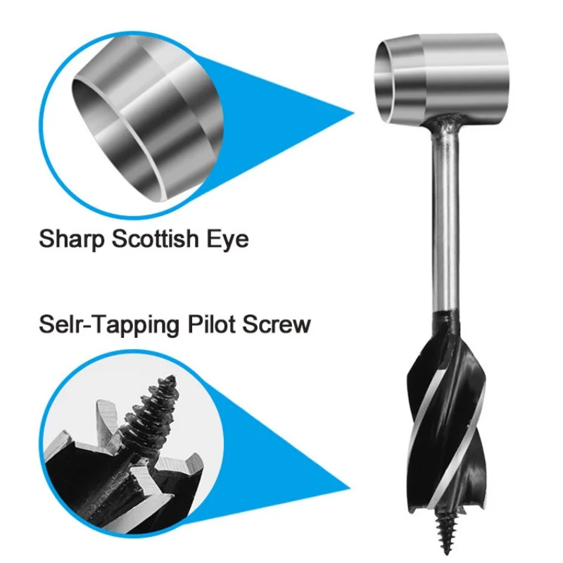 Outdoor survival drill bit, woodworking hand drill, camping support drill, drilling wood drilling tool set