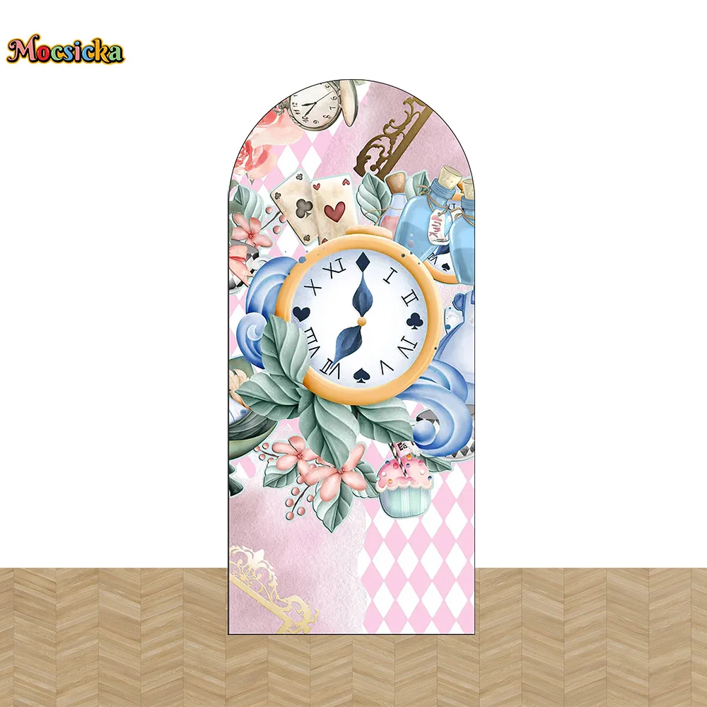 Alice in Wonderland Arch Backdrop for Girls' Birthday