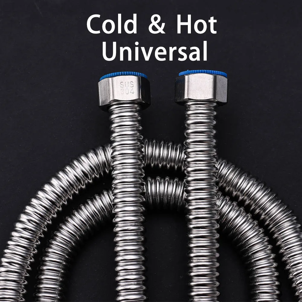 304 stainless steel bellows 4 Separate home water heater metal hose inlet pipe Hot and cold household stainless steel water pipe