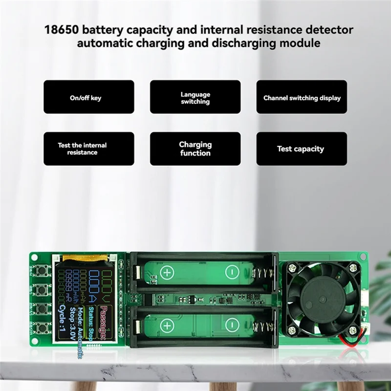 

Automatic Internal Resistance Power Detector Lithium Battery Capacity Tester Module Power Failure Save