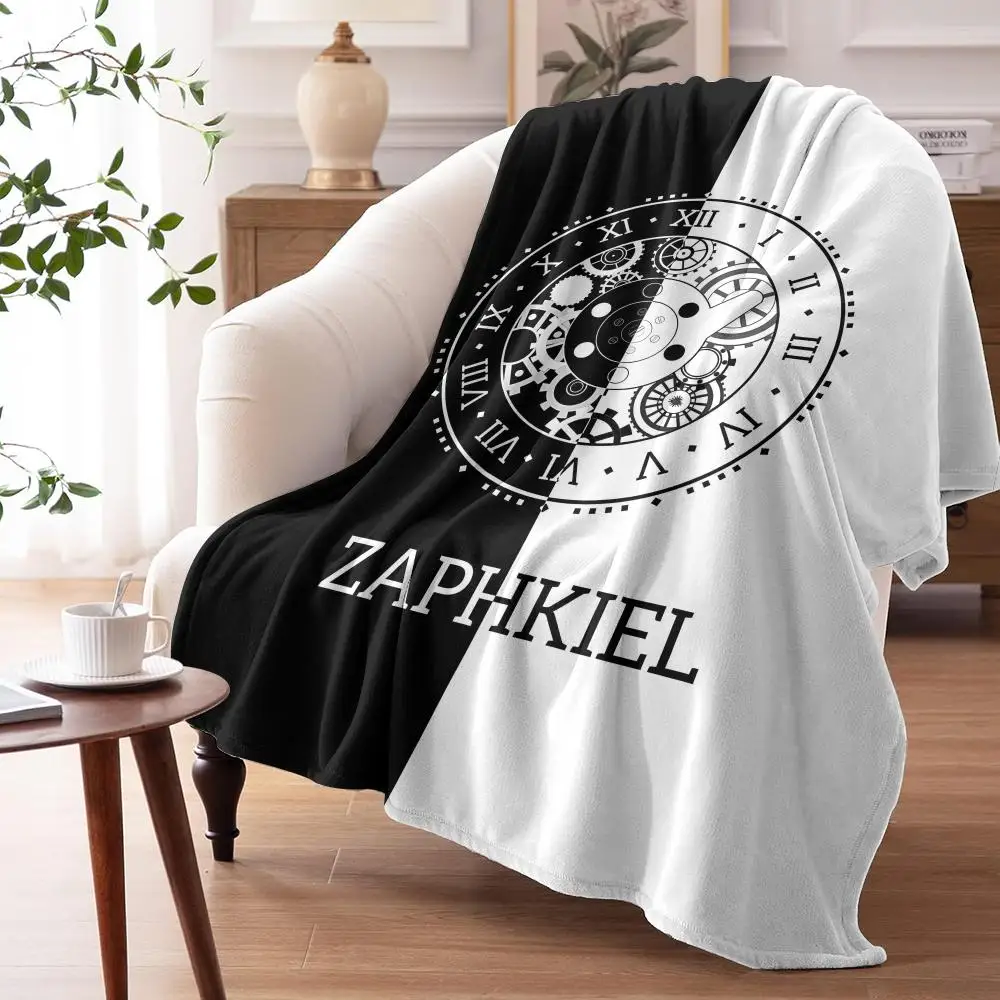 Kurumi T-Tokisaki Anime Throw Soft Flannel Throw Summer AC Blanket Lightweight Cool Nap Blanket for Sofa Bed Couch Travel