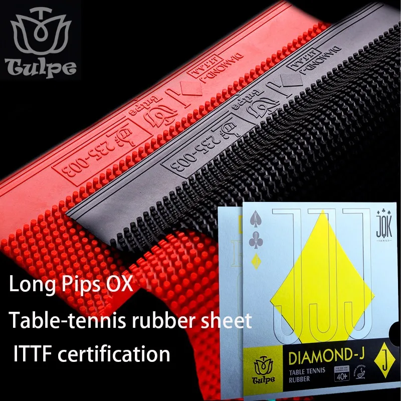 

TUTTLE DIAMOND-J OX Накладка для настольного тенниса Длинная накладка для пинг-понга с прыщами и губкой без губки Схвалено ITTF Arc Fast Attack