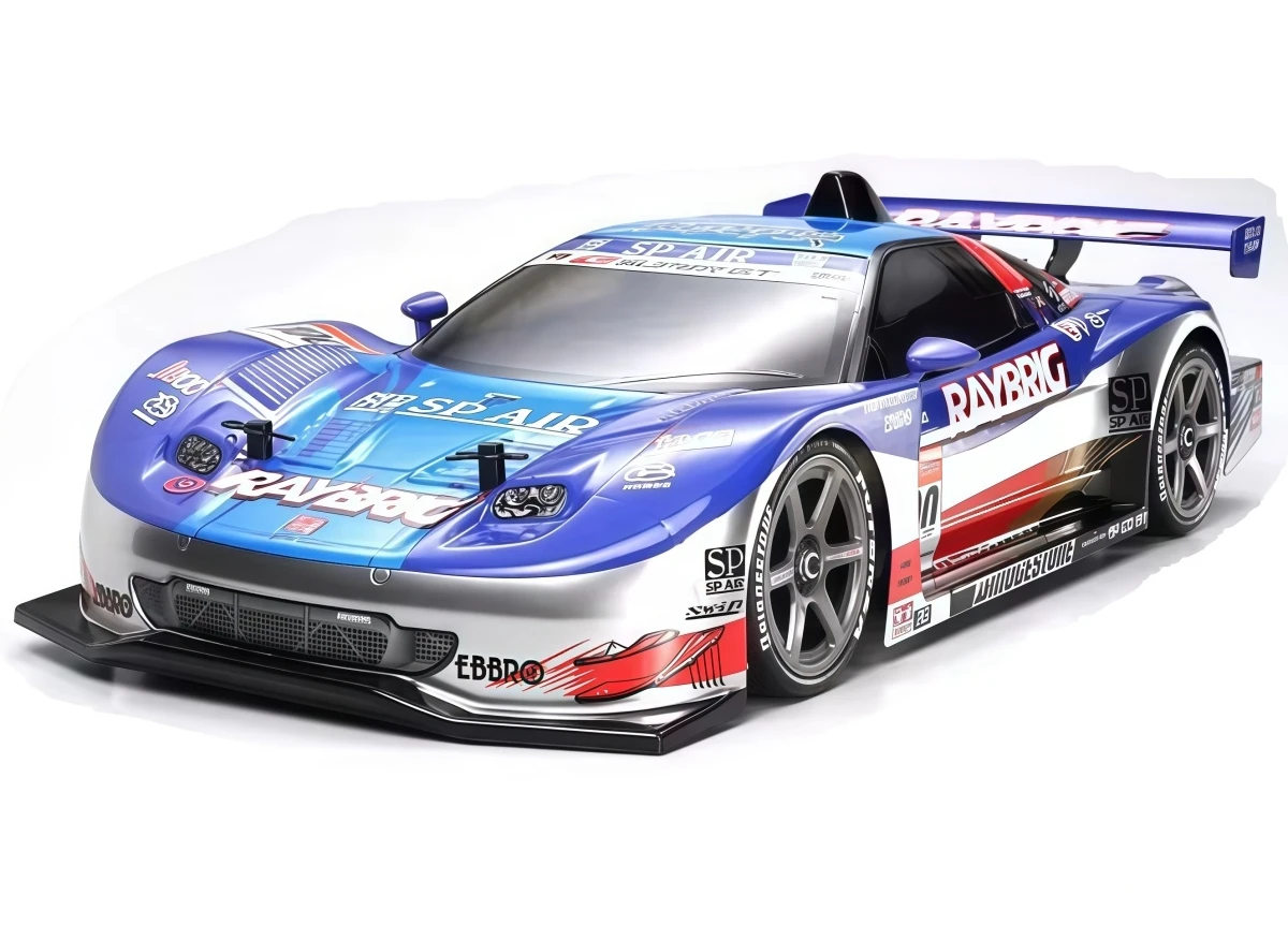 1/10 NSX 2007 Clear Body Shell 190mm Width W/ Rear Wing & Light Buckets For RC Touring Car TT01/TT02/Xray/Tamiya 257mm Wheelbase