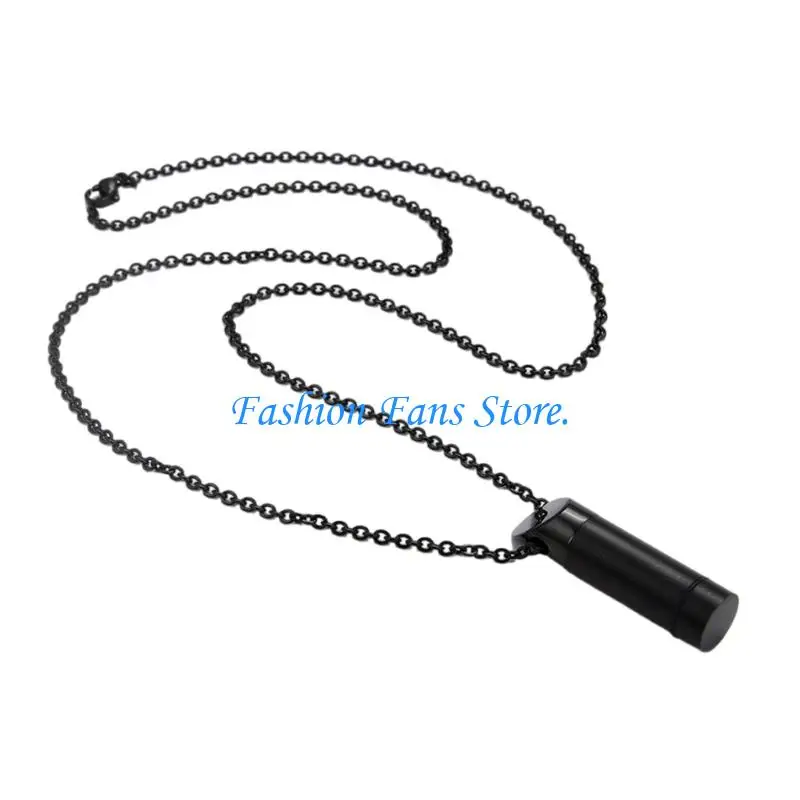 Unisex Jewelry Necklace With Leakproof Fragrances Storage Compartment