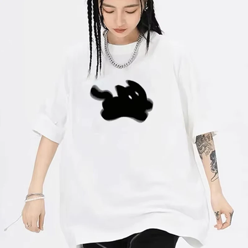 

Kittens Avatar Blouse Women's T-shirt Female Y2k Clothing Girls Kawaii Tops House Pet Print Streetwear Cute Cat Graphic Clothes