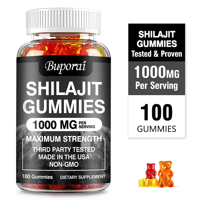 

Shilajit Gummies - Reduces Fatigue, Help with Muscle Recovery, Boosts Energy, Improves Cognitive Function, Metabolism
