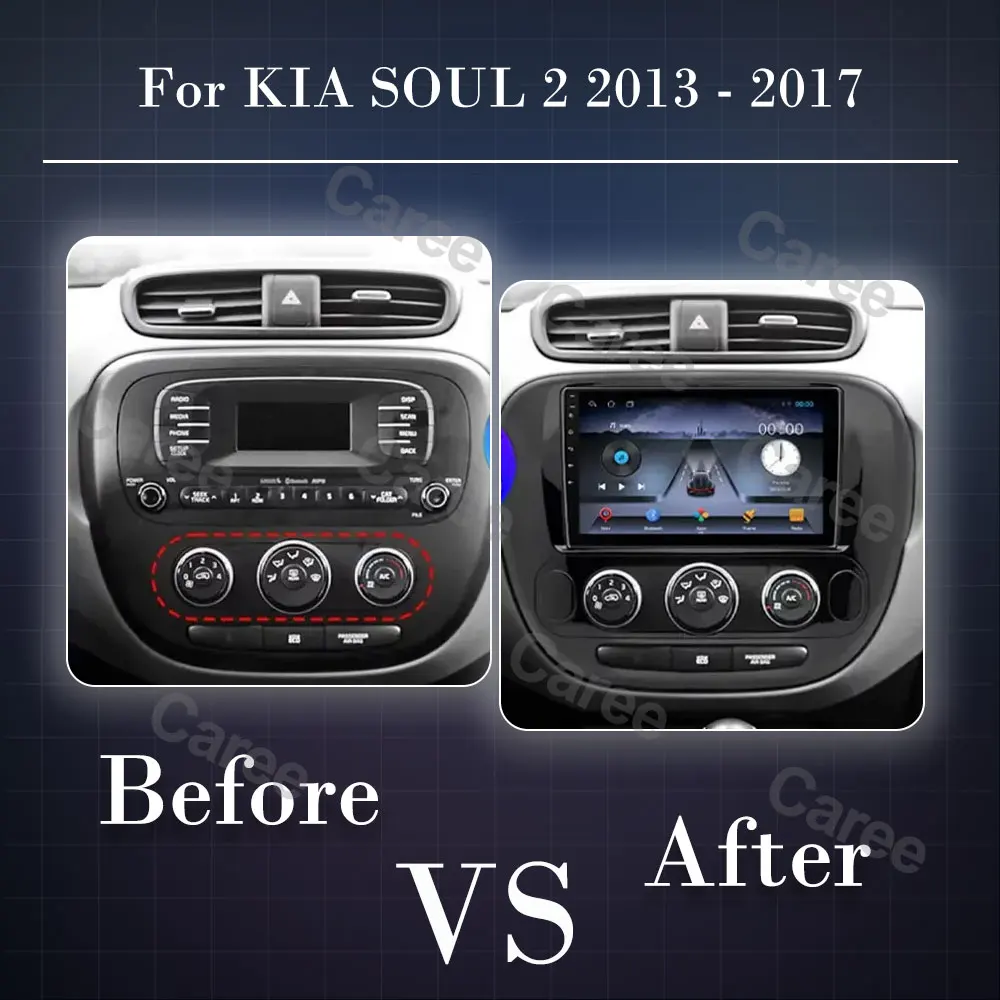 Auto Player Android For KIA SOUL 2 2013 2014 2015 2016 2017 Car Multimedia GPS Video Navigation Carplay Wireless Screen Stereo