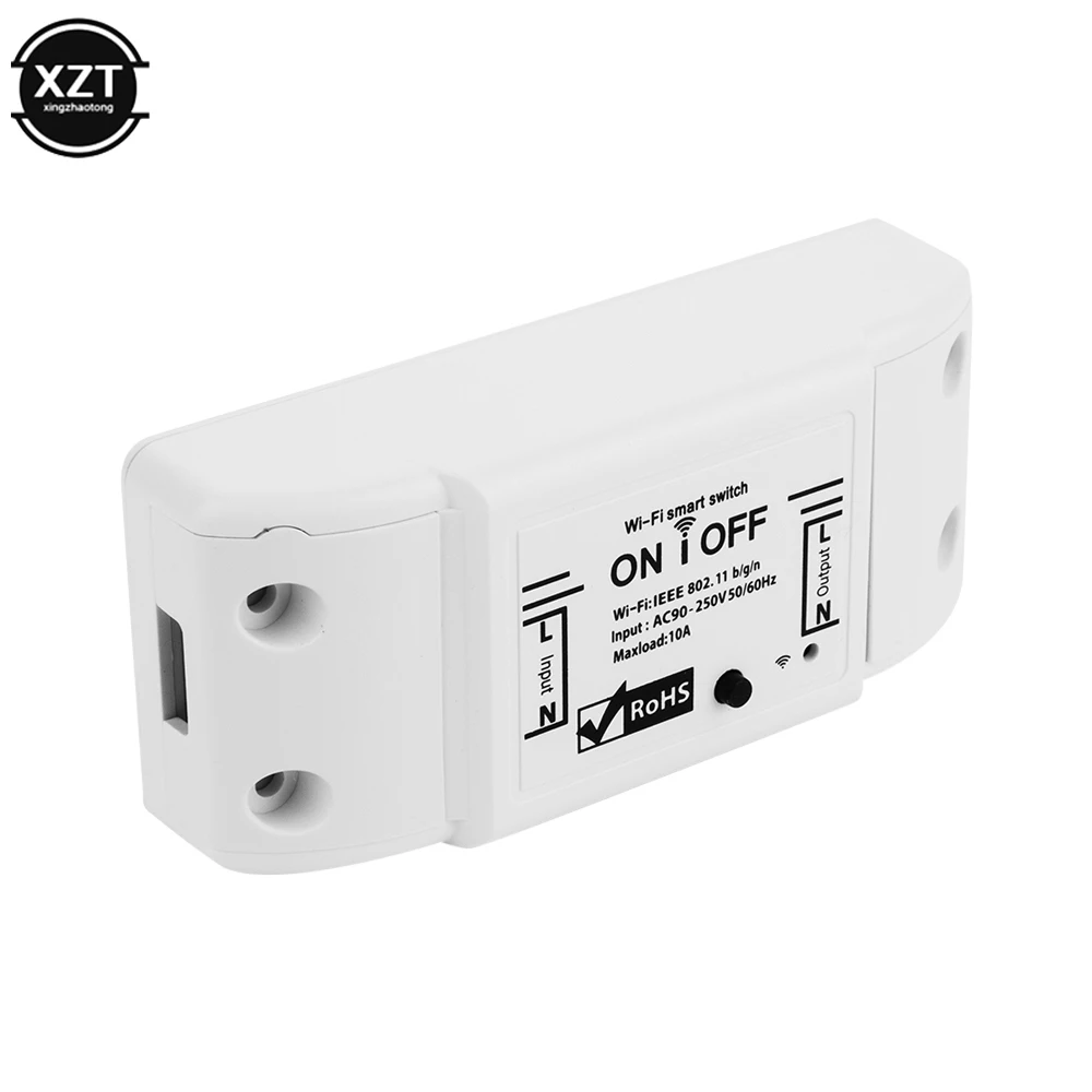 Tuya On-Off Perangkat WiFi Nirkabel Cerdas Lampu LED Remote Control Suara Controller Ponsel Remote Switch