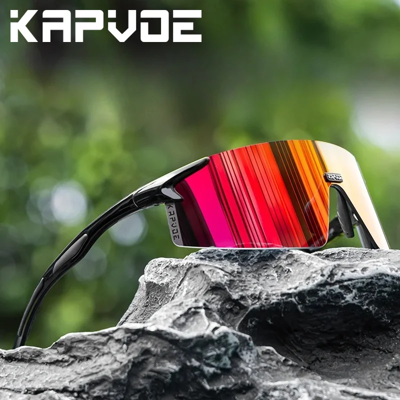 

Kapvoe велосипедные солнцезащитные очки без оправы модные цветные велосипедные очки для мужчин велосипедные очки MTB спортивные велосипедные очки уличные UV400
