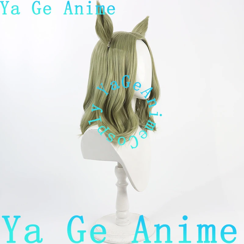 يا جي شعر مستعار تأثيري أوما موسومي جميلة ديربي المنقذ الهواء شعر مستعار تأثيري آذان وذيل سباق الخيل فتاة لعبة عرض الواقع شعر مستعار شخصية #3