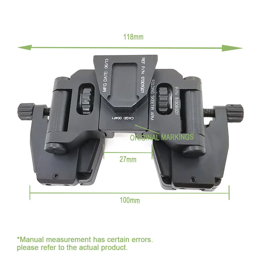 SOTAC wyposażenie taktyczne lornetka z podwójnym mostkiem NVG mocowanie kasku do PVS-14 gogle noktowizyjne Adapter przyłączeniowy L4G24