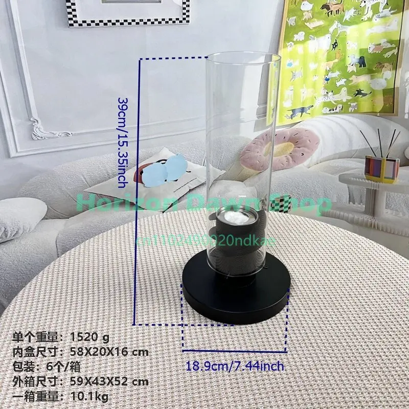 Desktop Rotating Real Fire Fireplace Indoor Ambient Heater Tabletop Decorative Stove Ornament