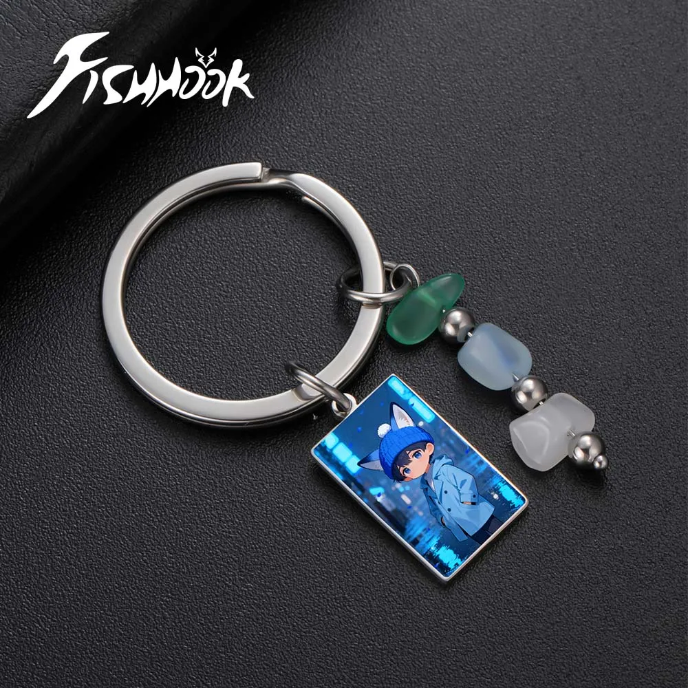 

Брелок с фотографией из натурального камня с принтом по запросу, персонализированный семейный подарок на заказ для женщин, мужчин, пар, детей, брелок для ключей из нержавеющей стали