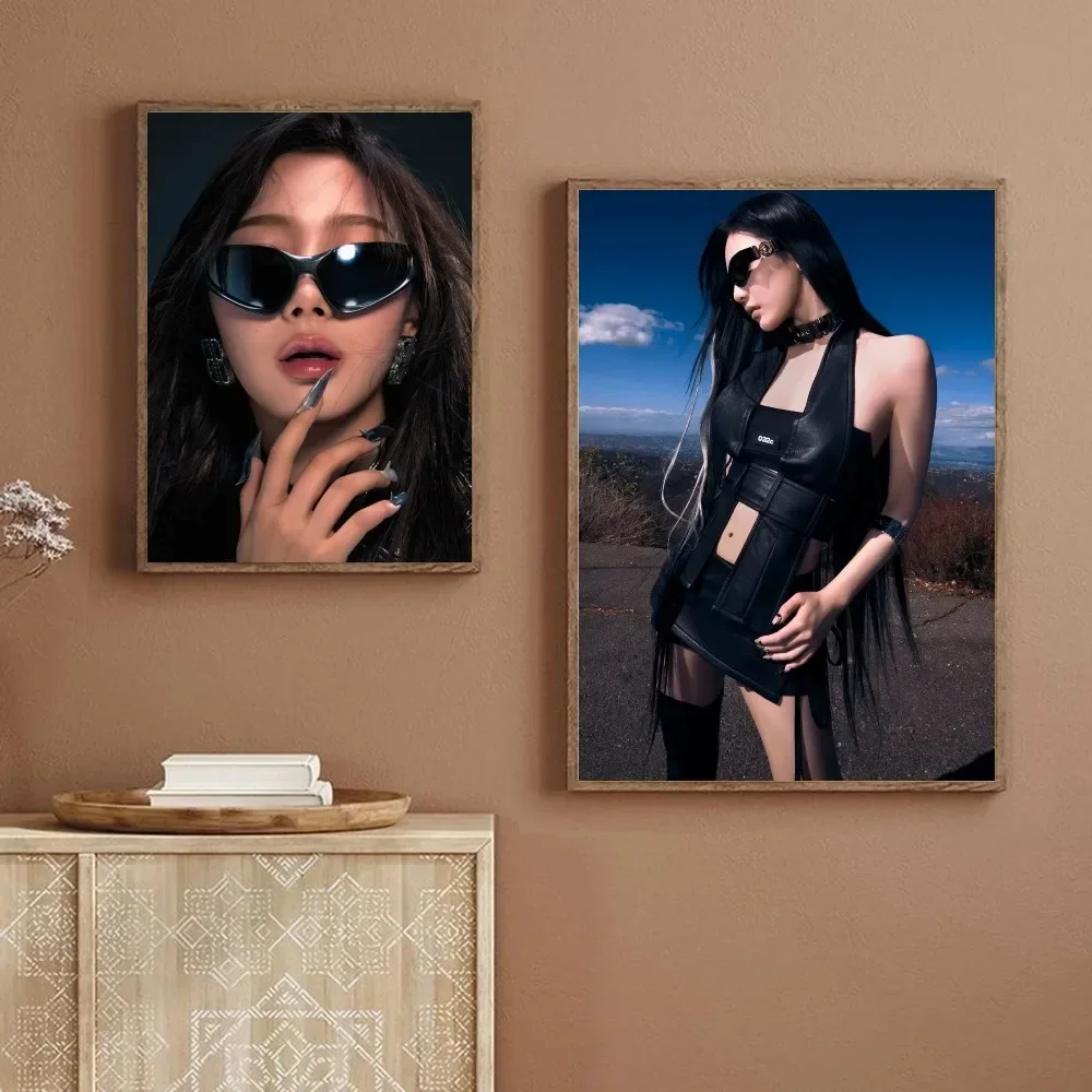 ديكور المنزل غرفة نوم مطعم مقهى ملصق حائط مقاوم للماء Aespas 5th ألبوم صغير Whiplash ملصق HD الطباعة صورة الأساسية