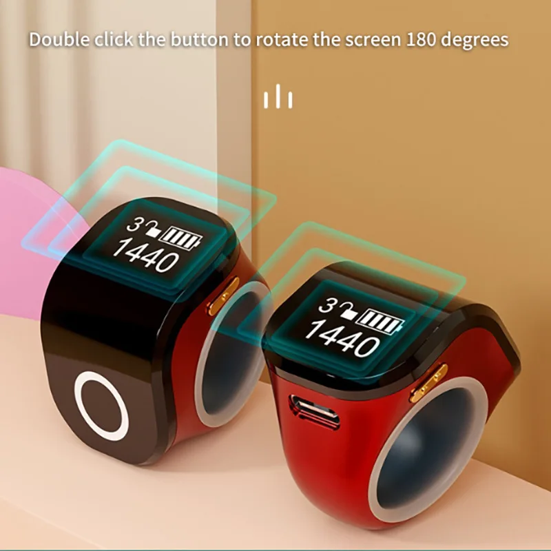 Multi Channel Digital Counter 5 Color Rechargeable Ring Ring Idea Tally Counter Smart Touch Waterproof Finger Electronic Counter