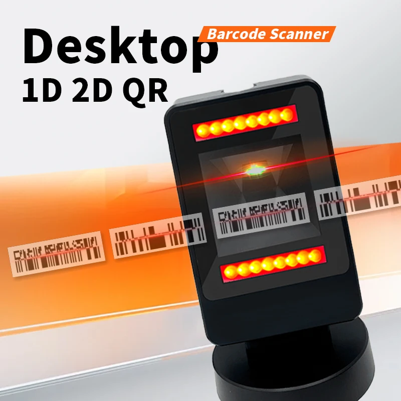 

T26 USB Desktop Barcode Scanner With CMOS Sensor SDK For Cash Register 2D 1D QR Supermarket Retail In Stock 2-Year Warranty