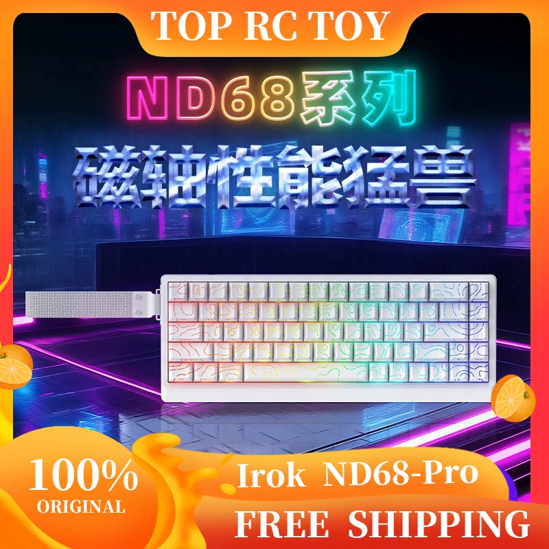 

Irok ND63 Max/ND68 Magnetic Switch Wired Keyboard Mechanical Keyboards RGB E-Sports Custom Pc Gaming Accessory For FPS Gifts