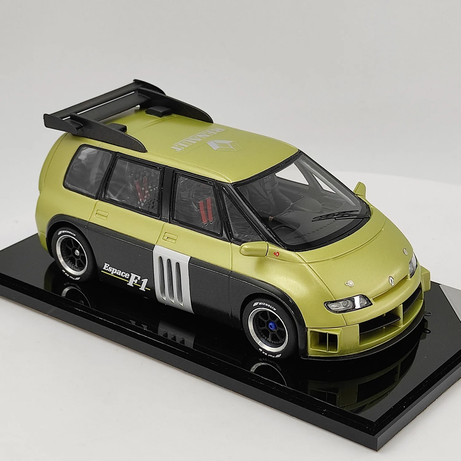 SJF 1/32 échelle Renault Espace F1 SJF modèle 1995 modèle de voiture en résine jouet à collectionner cadeau Souvenir affichage ornement