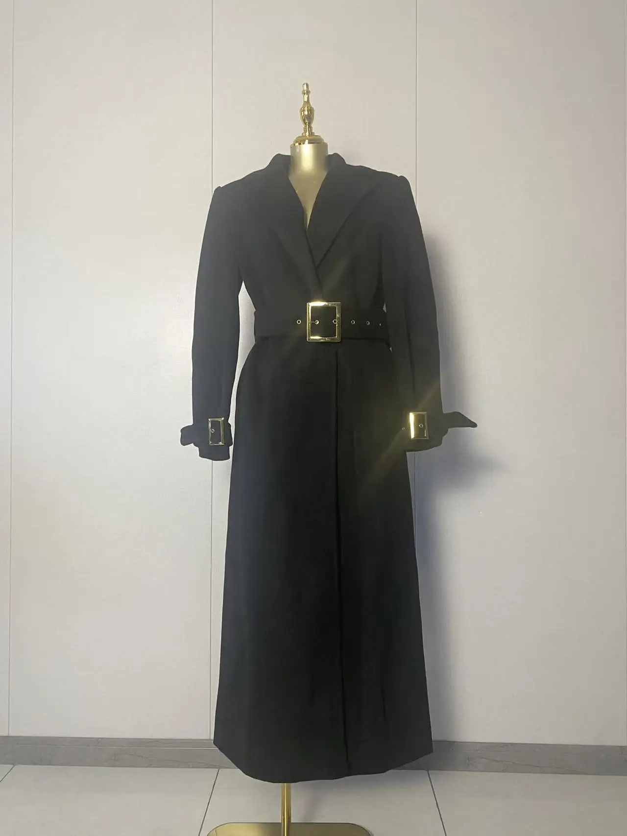 

New Women Sexy Long Sleeve Belt Loose Black Mxi Long Dress 2025 Elegant Evening Club Luxury Birthday Party Dresses