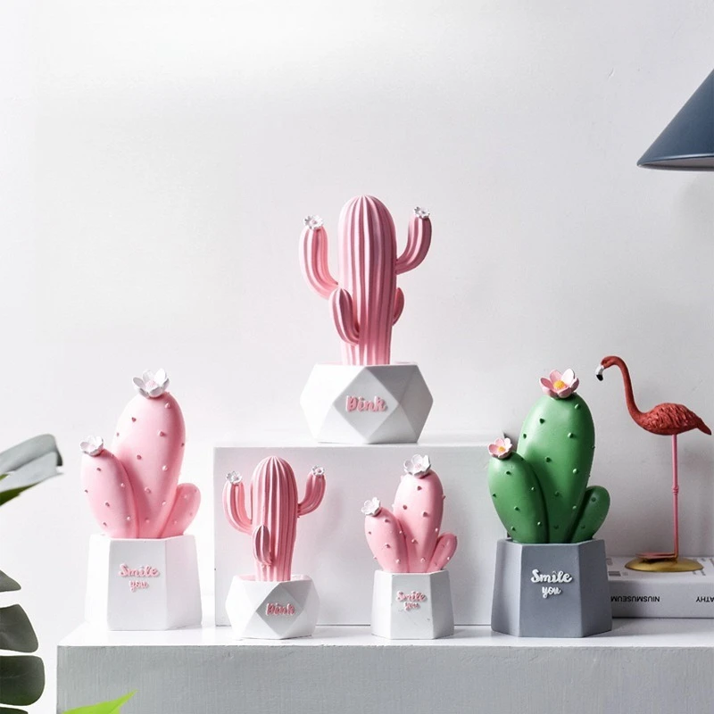 

Cactus Statue Desktop Decoration, Resin Crafts, Indoor Room Decoration, Home Gifts, Plant Sculptures