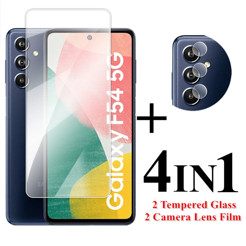 

For Samsung Galaxy F54 Glass 6.7 inch Transparent Screen Protector For Samsung F54 5G Tempered Glass For Galaxy F54 Lens Film