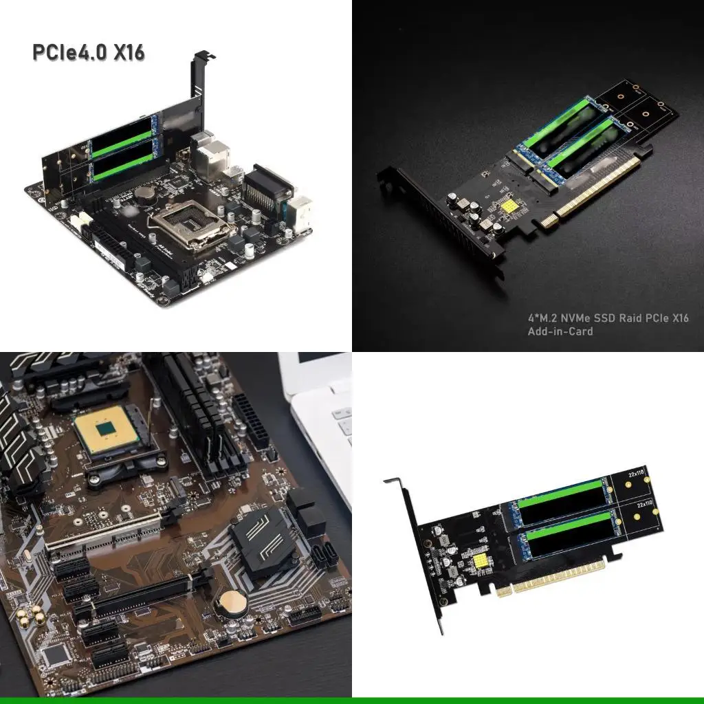 

U55C Простая установка Плата расширения PCIe-NVMe M.2 Поддержка M.2 22110 64 ГТ/с