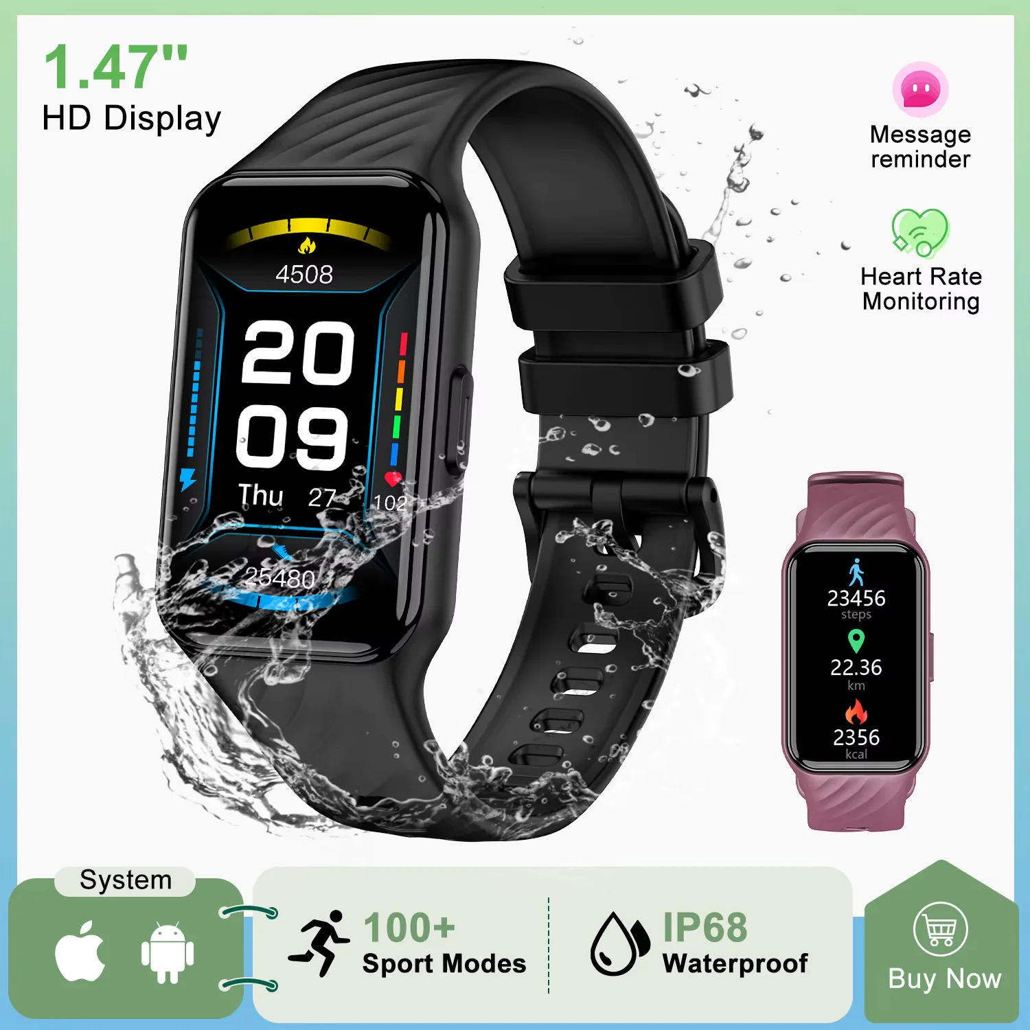 

IOWODO R10 Sport Smart Watch TFT Display Blood Oxygen Heart Rate Health Bluetooth Monitor Men Women Smartwatch for IOS Android