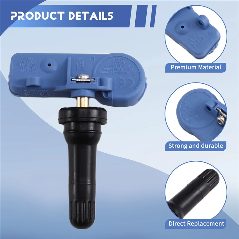 AB96-bandenspanningssensor voor Cadillac 25809220 Bandenspanningssensor voor Cadillac TPMS-sensor