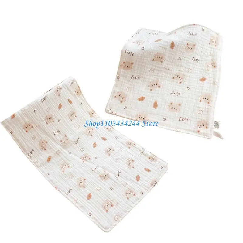 6 طبقات مناشف رضاعة الأطفال من القطن الكرتوني للوجه، منشفة أطفال متعددة الأغراض، منديل للتغذية للاستخدام اليومي #3