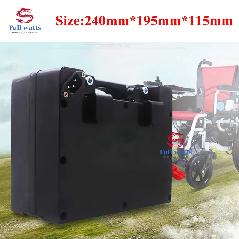 Factory direct sales of electric wheelchair lithium battery 24V12AH elderly leisure scooter lithium iron phosphate battery