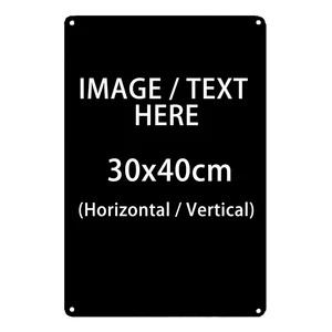 Personalized decorative wall plate art, metal can signals, craft plate, poster, metal board rectangle, diy decoration, 20x30cm, 30x40cm 10 Main Sales Custom Plate - №9