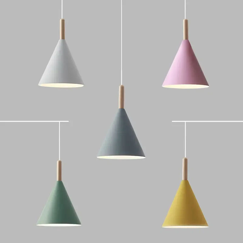 

E27 Colorful Lights Pendant Lights Bedroom Decor Hanging LampHome Decoration Lighting Dining Room Bar Display Spotlight