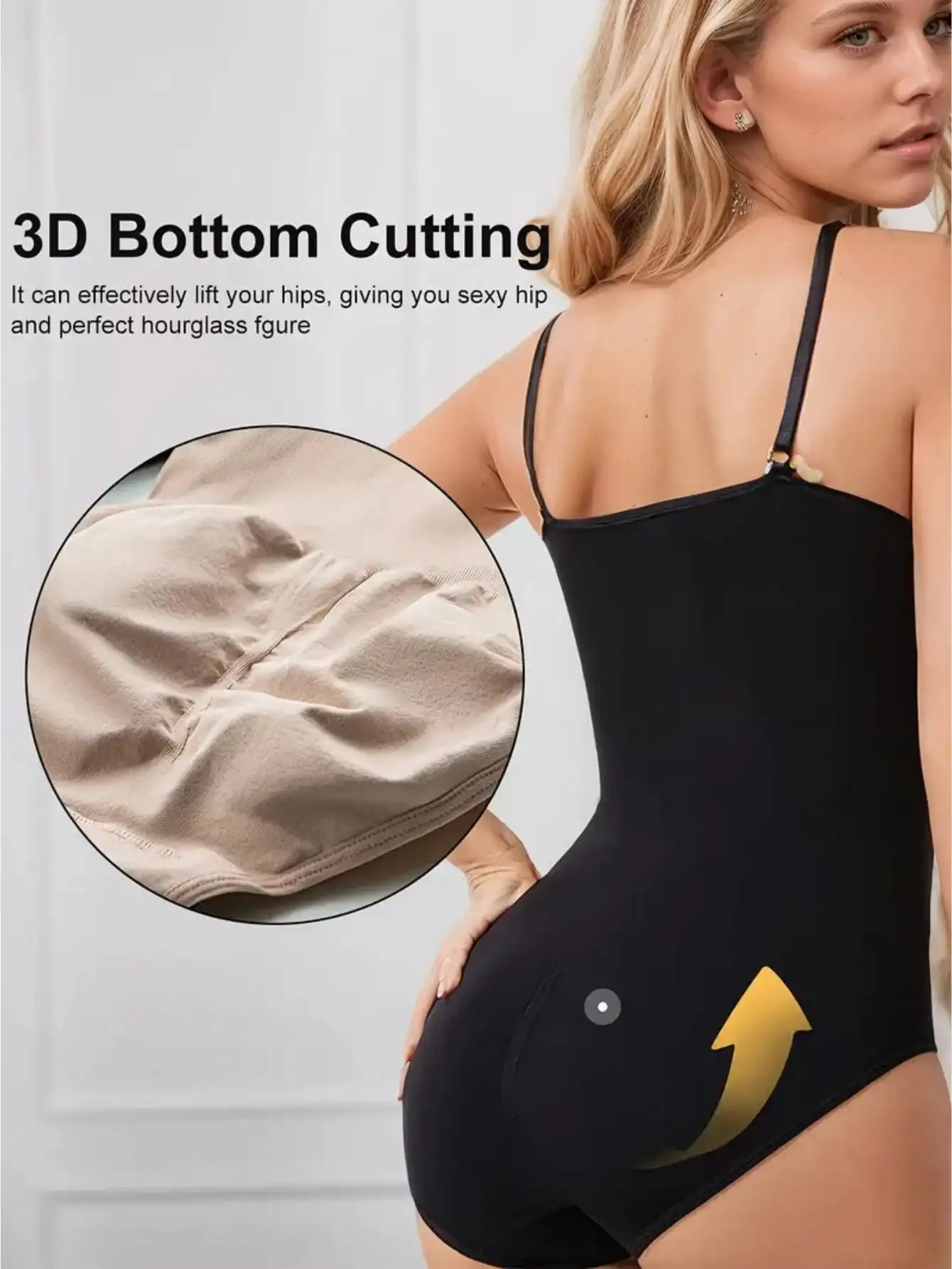 BWQ 3-teiliges nahtloses Shapewear-Korsett-Set – Taillentrainer, Bauchkontrolle und Po-Lifting, Hüftschlanker