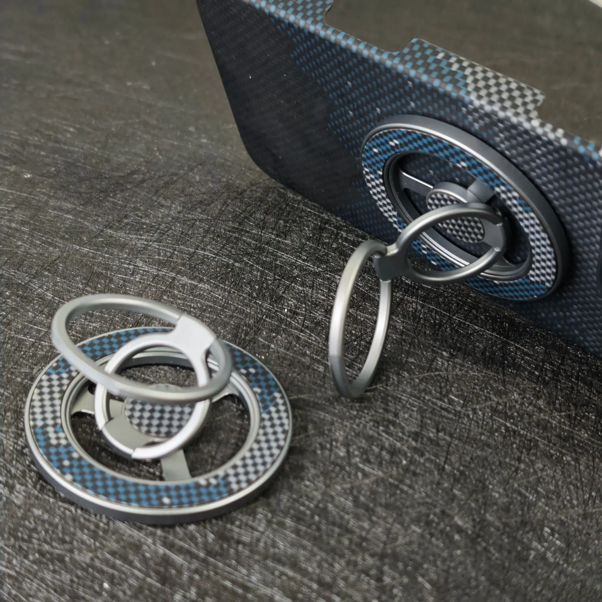 Carbon Fiber Aramid Für Magsafe Magnetische Ring Halter Magnete Finger Grip Ständer Halter Halterung