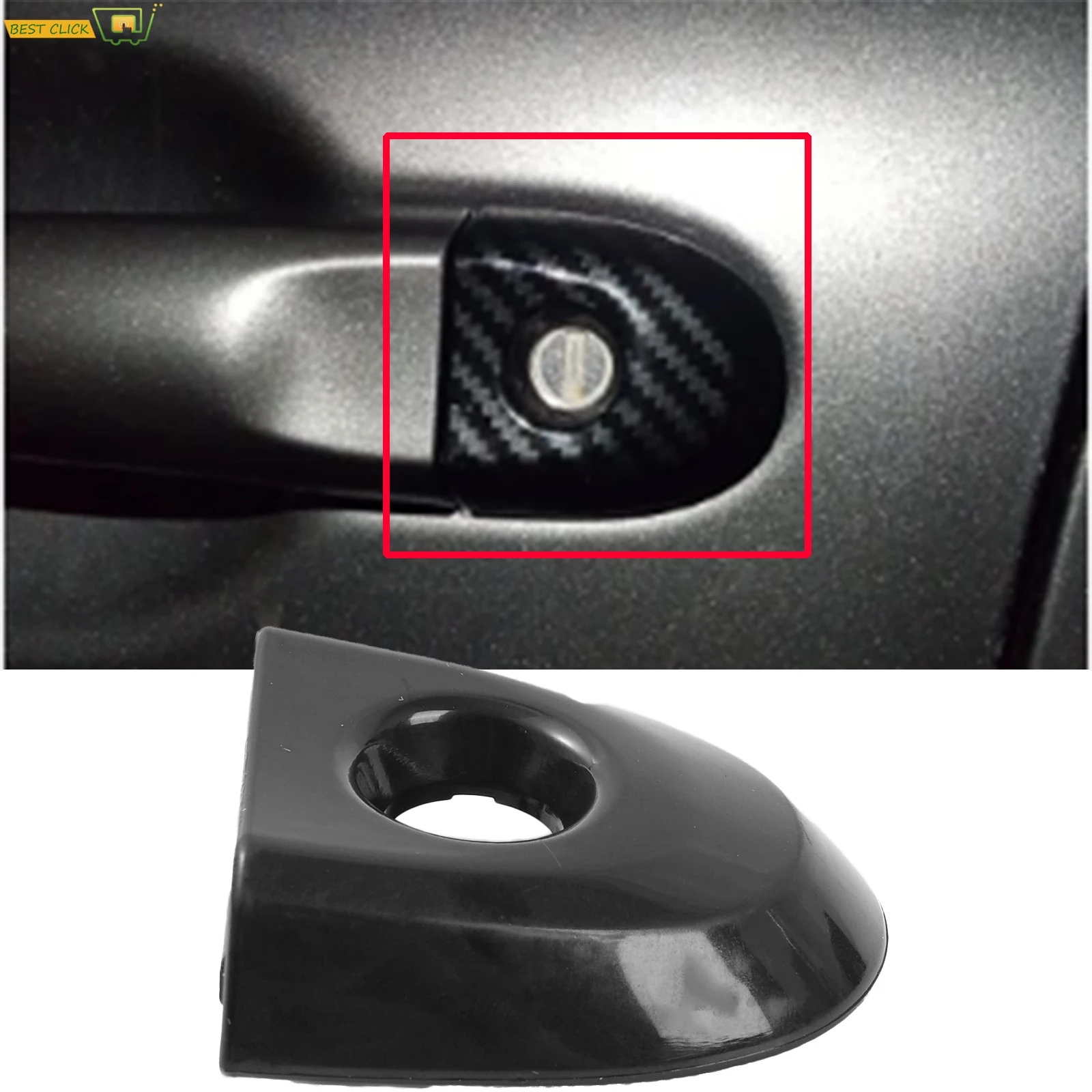 

1X For Nissan Juke Micra K13 March Renault Pulse Drivers Drivers Door Lock Cover With Key Hole Black Plastic 806441KK0D