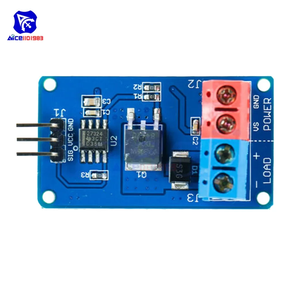 High Current MOSFET Switch Module DC Fan Motor LED Strip Driver for Arduino