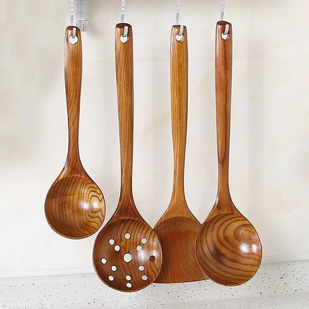 Espumadera hecha a mano, colador de madera, utensilios de cocina, cuchara, cuchara para sopa, espátula