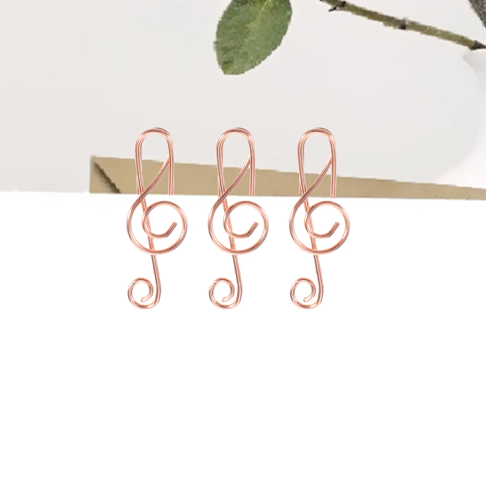

50pcs Music Note Bookmarks Carbon Steel Metal Paperclips Decorative Office School Supplies File Document Organizer Gift Idea
