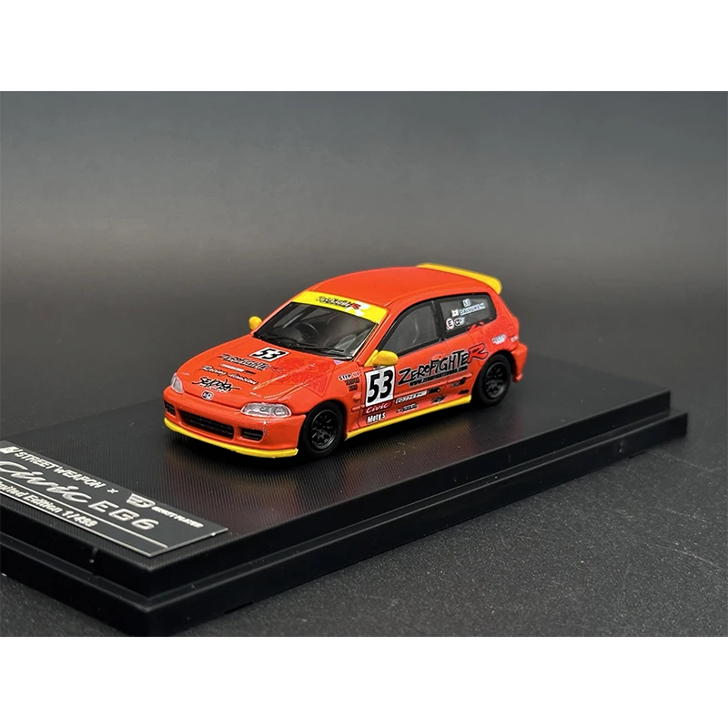 SW In Stock 1:64 CIVIC EG6 NO good Diecast Car Model Collection Miniature Toys Street Weapon