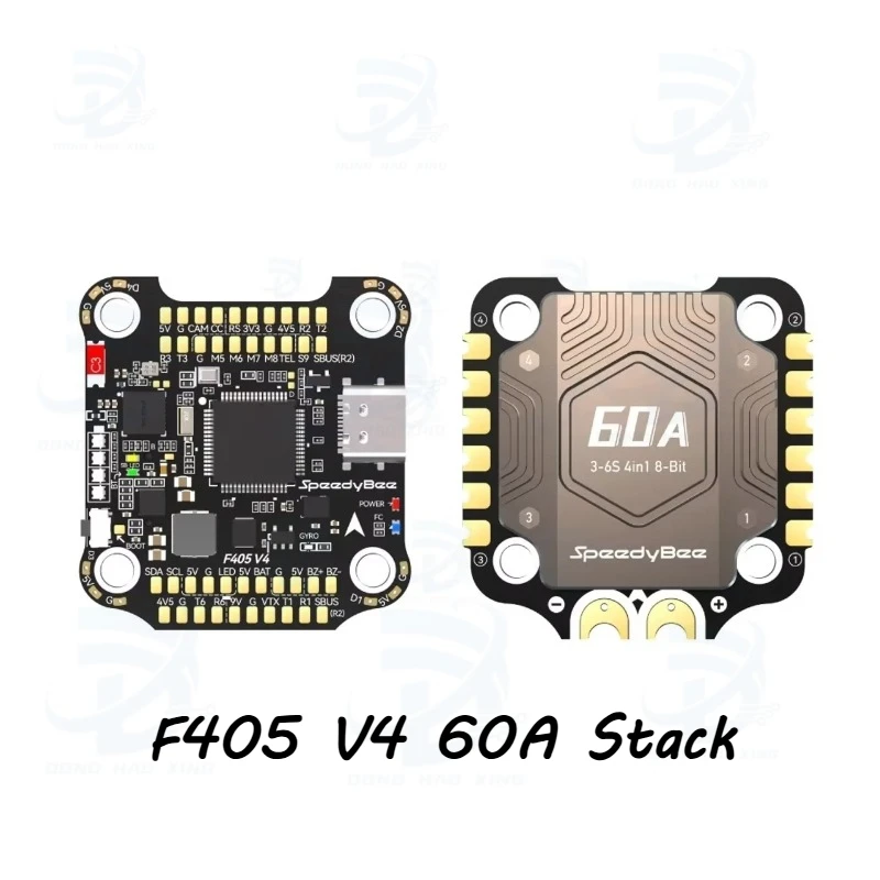 1pcs for F405 V4 60A Stack 3-6S FC&ESC ICM42688P F405 FC Flight Controller BLHELIS 55A 4in1 ESC for FPV Freestyle  UAV Model