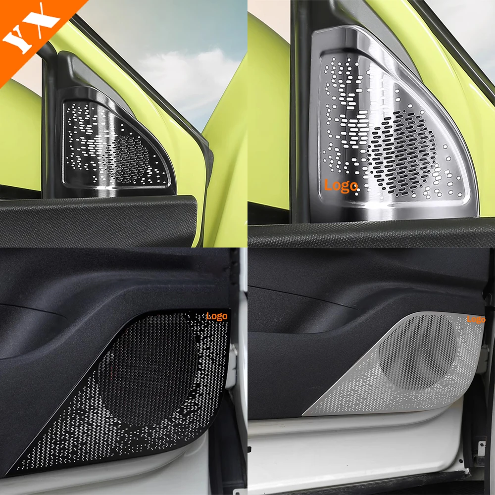 

For BYD Seagull 2024 2025 accessories Stainless Black Car Door Speaker Horn Front A Pillar Anti Dust Speaker Frame Cover