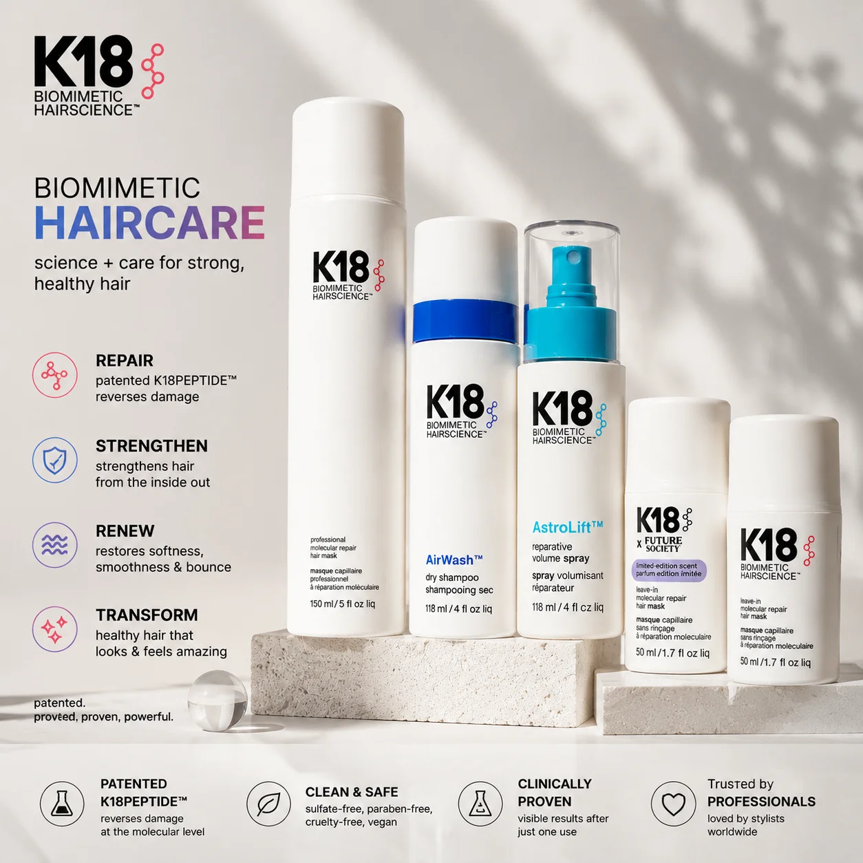 Hair Care K18 - 50ML K18 Bezoplachowa Molekularna Maska do