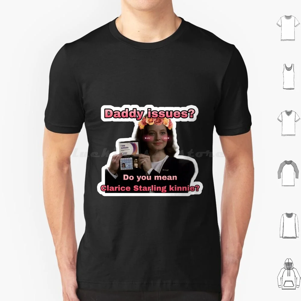 Clarice starling papai questões t camisa tamanho grande 100% algodão clarice starling hannibal hannibal lecter silêncio dos cordeiros jodie