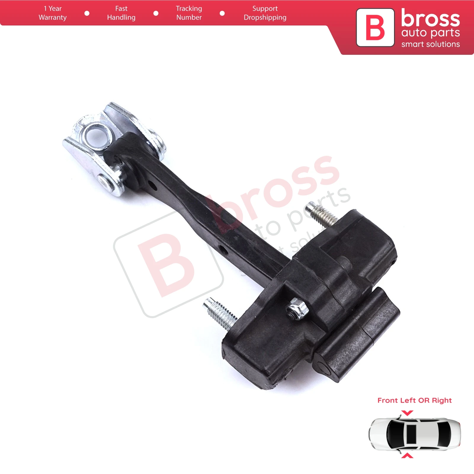 

BDP1290 Front Left or Right Door Catch Hinge Stop Check Strap Limiter for Lancia Ypsilon 3 846 312 2011-2024 5-Door HB 52049606