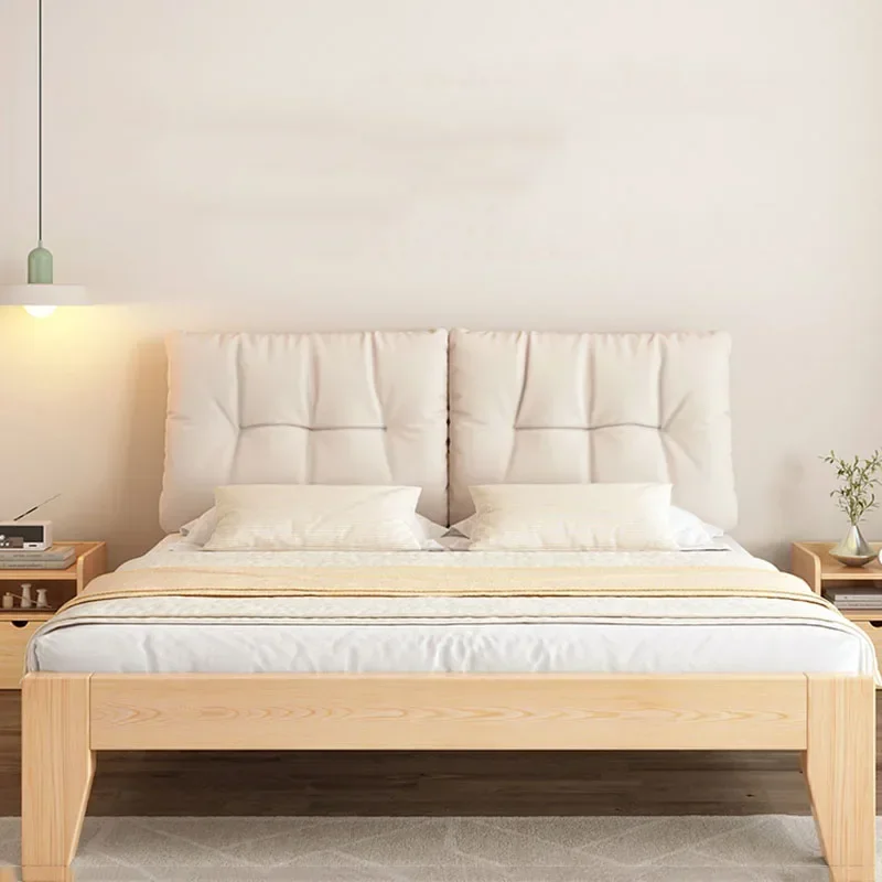 

-Bedroom Children Bed Safe Double Luxury Headboards Queen Girls Lazy Bed Frame Nordic Modern Design Camas De Casal Home Furnitur